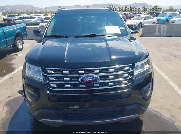1FM5K7F85HGC24093 2017 FORD EXPLORER Black Սարքավորումների վահանակի տեսք