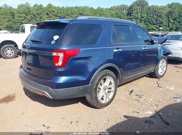 1FM5K7F85HGE18669 2017 FORD EXPLORER Navy Tył prawy