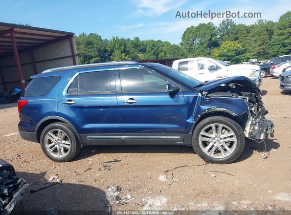 1FM5K7F85HGE18669 2017 FORD EXPLORER Navy Widok wnętrza z tyłu