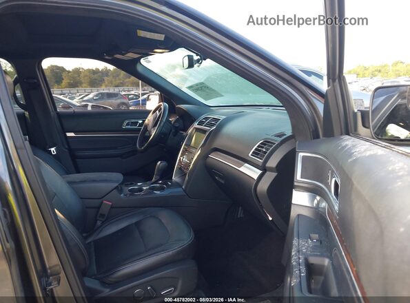 1FM5K7F85JGA89669 2018 FORD EXPLORER Gray Vista interior delantera