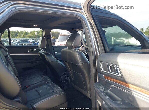 1FM5K7F85JGA89669 2018 FORD EXPLORER Gray Vista de la etiqueta del VIN