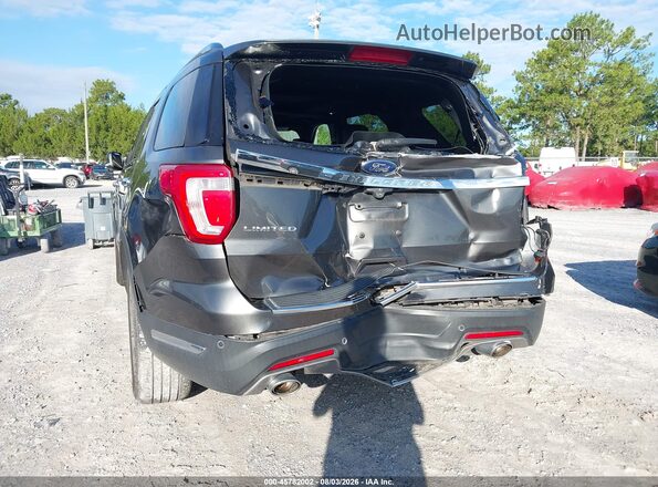 1FM5K7F85JGA89669 2018 FORD EXPLORER Gray Vista frontal