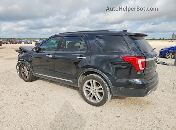 1FM5K7F86GGA25150 2016 FORD EXPLORER Black Tył lewy