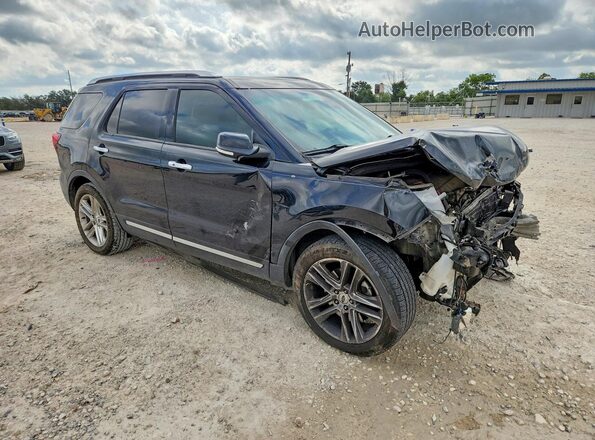 1FM5K7F86GGA25150 2016 FORD EXPLORER Black Przód prawy