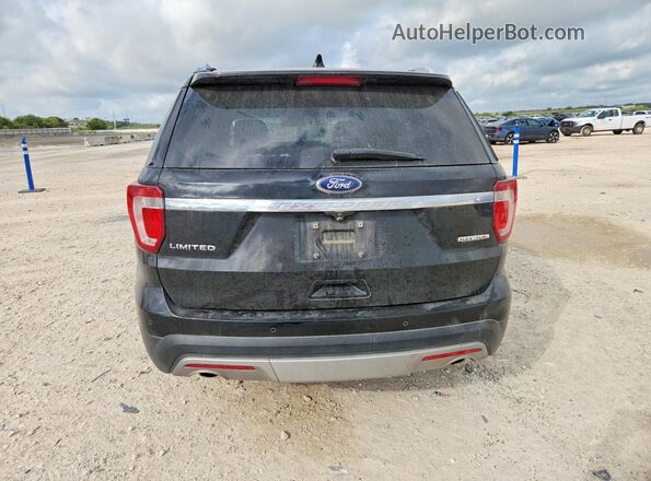 1FM5K7F86GGA25150 2016 FORD EXPLORER Black Widok z tyłu