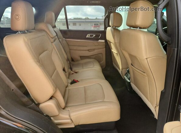 1FM5K7F86GGA25150 2016 FORD EXPLORER Black Widok wnętrza z tyłu