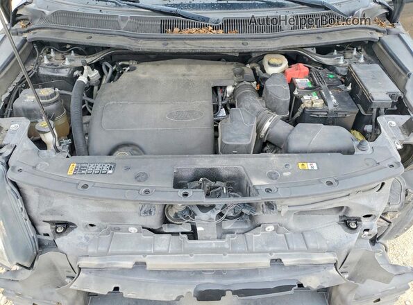 1FM5K7F86GGC57327 2016 FORD EXPLORER Черный Вид подкапотного пространства