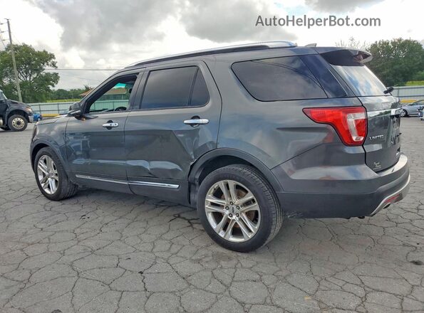 1FM5K7F86GGC64164 2016 FORD EXPLORER Gray Trasero izquierdo