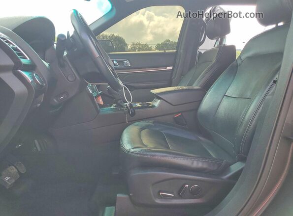 1FM5K7F86GGC64164 2016 FORD EXPLORER Gray Vista interior delantera