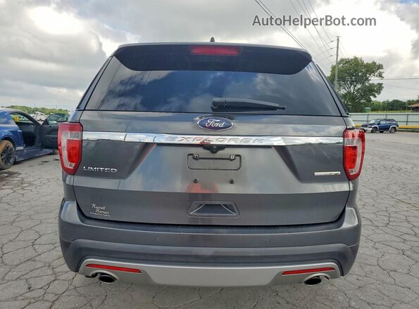1FM5K7F86GGC64164 2016 FORD EXPLORER Gray Vista trasera