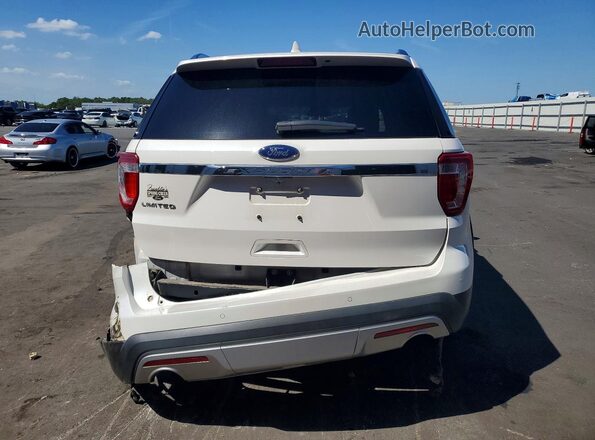 1FM5K7F86HGA25876 2017 FORD EXPLORER White Вид ззаду