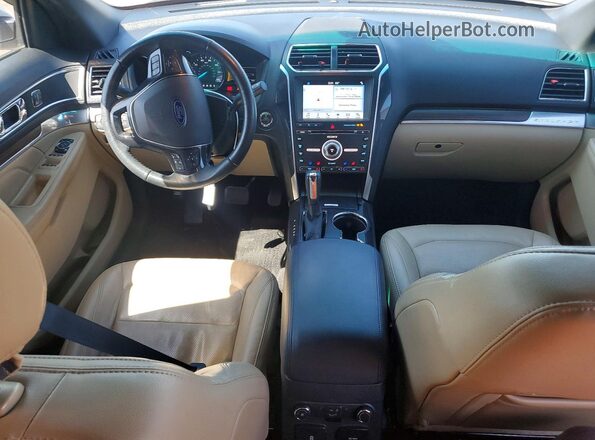 1FM5K7F86HGA25876 2017 FORD EXPLORER White Вид панелі приладів