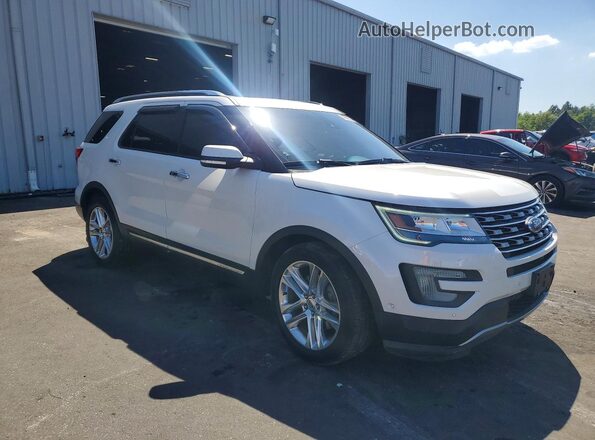1FM5K7F86HGA25876 2017 FORD EXPLORER White Передня права чверть