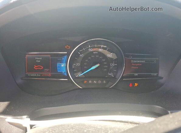 1FM5K7F87GGC09285 2016 FORD EXPLORER Белый Вид щитка приборов
