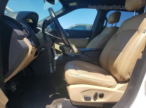 1FM5K7F87GGC09285 2016 FORD EXPLORER Белый Вид салона спереди