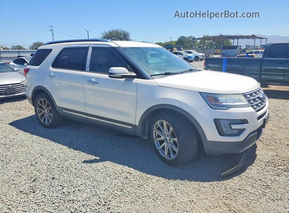 1FM5K7F87GGC09285 2016 FORD EXPLORER Белый Передняя правая четверть