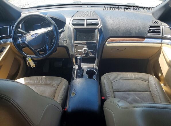 1FM5K7F87GGC09285 2016 FORD EXPLORER Белый Вид панели приборов