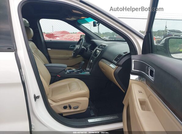 1FM5K7F87HGC06551 2017 FORD EXPLORER Белый Вид салона спереди