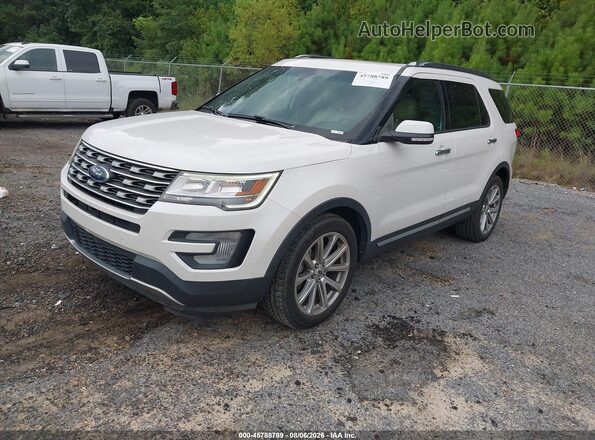 1FM5K7F87HGC06551 2017 FORD EXPLORER Белый Передняя левая четверть
