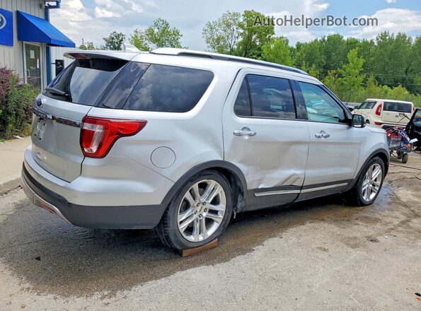 1FM5K7F88HGA46003 2017 FORD EXPLORER Silver Trasero derecho