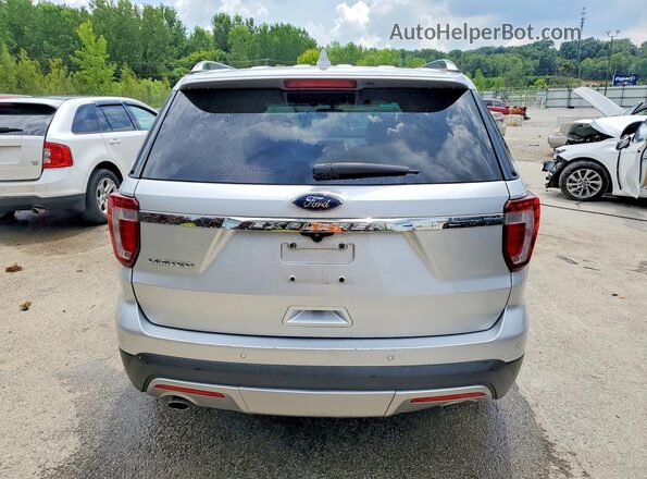 1FM5K7F88HGA46003 2017 FORD EXPLORER Silver Vista trasera