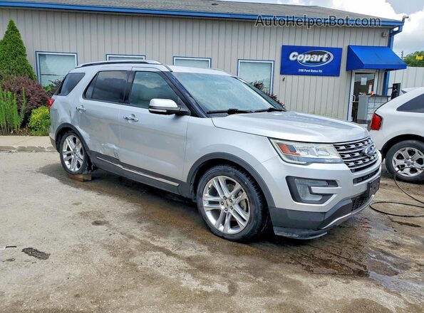 1FM5K7F88HGA46003 2017 FORD EXPLORER Silver Delantero derecho