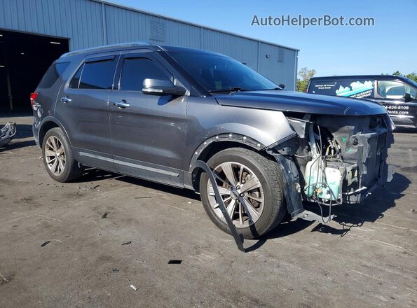 1FM5K7F88JGA16117 2018 FORD EXPLORER Charcoal Front right