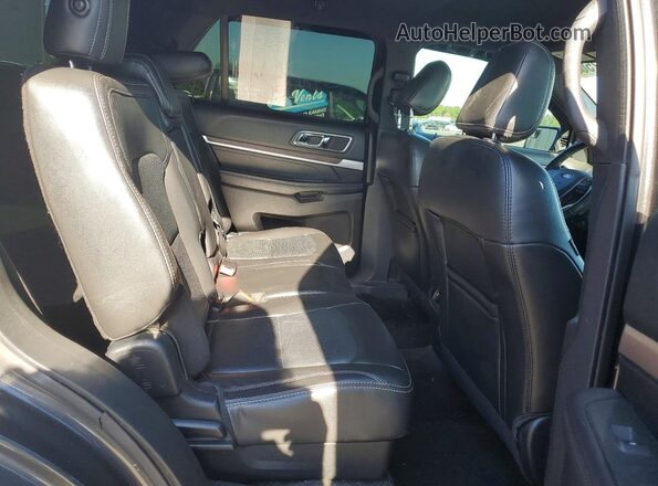 1FM5K7F88JGA16117 2018 FORD EXPLORER Charcoal Rear seats view