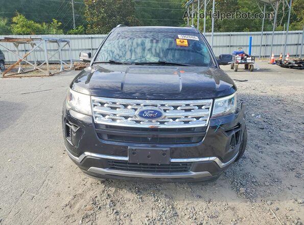 1FM5K7F88JGC62312 2018 FORD EXPLORER Black წინა ხედი