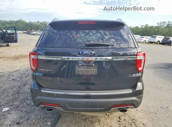 1FM5K7F88JGC62312 2018 FORD EXPLORER Black უკანა ხედი