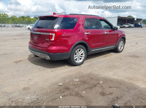 1FM5K7F89GGB85877 2016 FORD EXPLORER Red Rear right