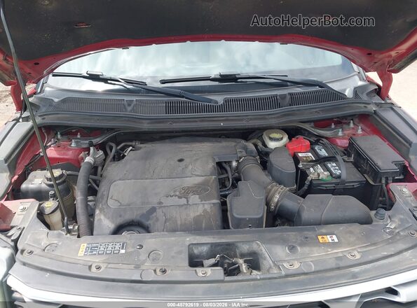 1FM5K7F89GGB85877 2016 FORD EXPLORER Red Rear view