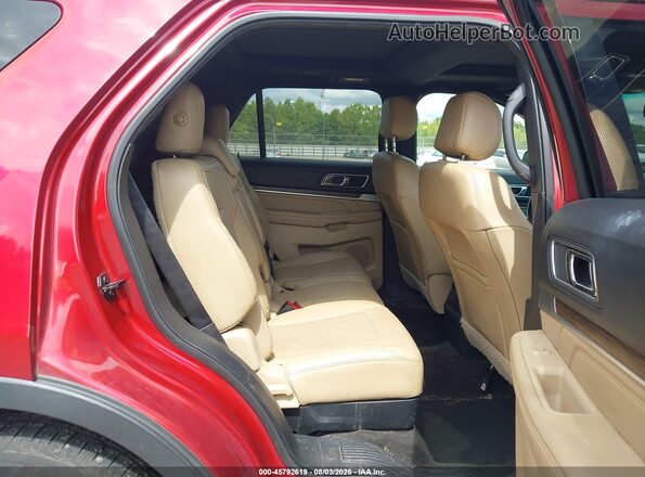 1FM5K7F89GGB85877 2016 FORD EXPLORER Red VIN sticker view