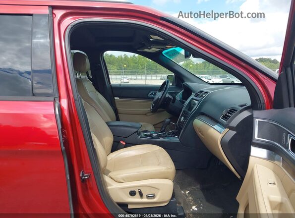 1FM5K7F89GGB85877 2016 FORD EXPLORER Red Front interior view