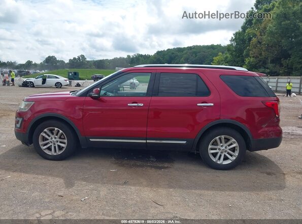 1FM5K7F89GGB85877 2016 FORD EXPLORER Red Rear interior view