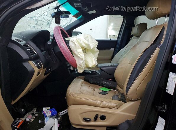1FM5K7F89GGC27531 2016 FORD EXPLORER Black Vista interior delantera