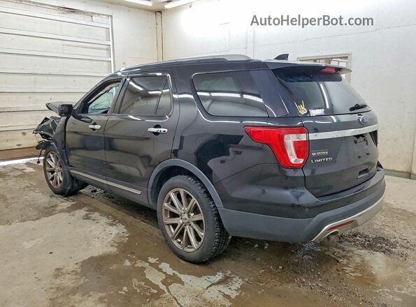 1FM5K7F89GGC27531 2016 FORD EXPLORER Black Trasero izquierdo