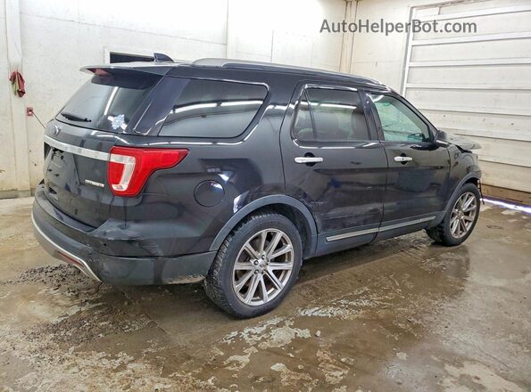 1FM5K7F89GGC27531 2016 FORD EXPLORER Black Trasero derecho