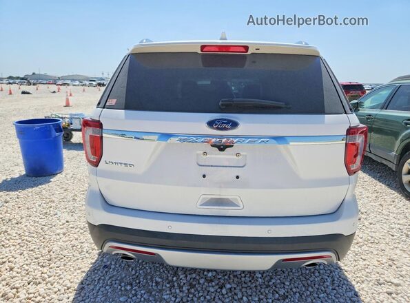 1FM5K7F89HGA99065 2017 FORD EXPLORER Белый Вид сзади