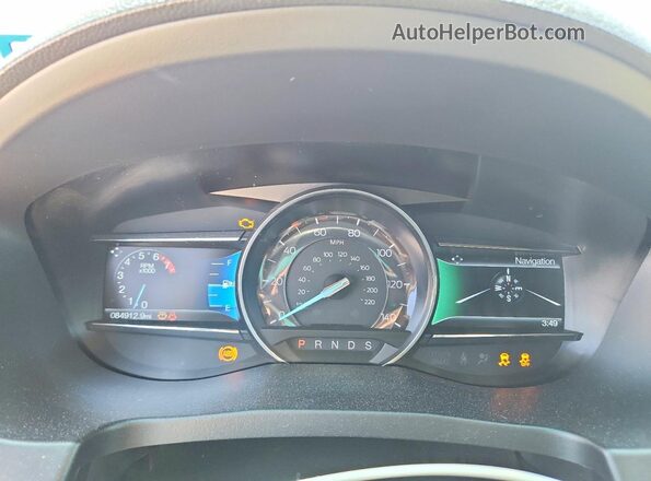 1FM5K7F89HGA99065 2017 FORD EXPLORER Белый Вид щитка приборов