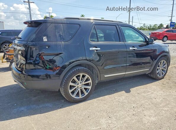1FM5K7F89HGC06485 2017 FORD EXPLORER Black Tył prawy