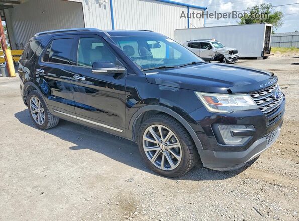 1FM5K7F89HGC06485 2017 FORD EXPLORER Black Przód prawy