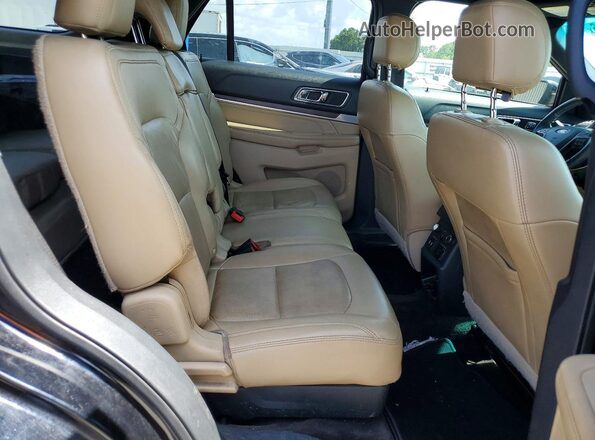 1FM5K7F89HGC06485 2017 FORD EXPLORER Black Widok wnętrza z tyłu