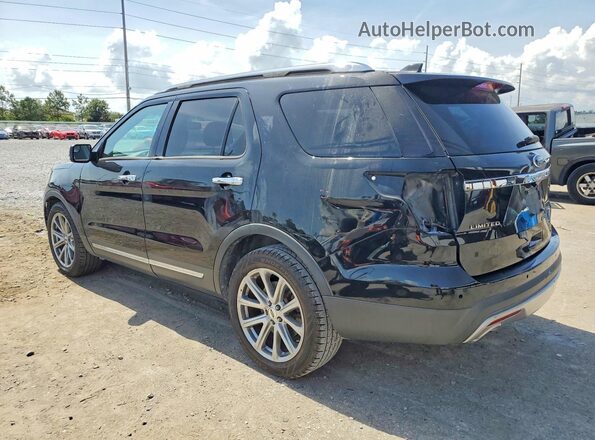 1FM5K7F89HGC06485 2017 FORD EXPLORER Black Tył lewy