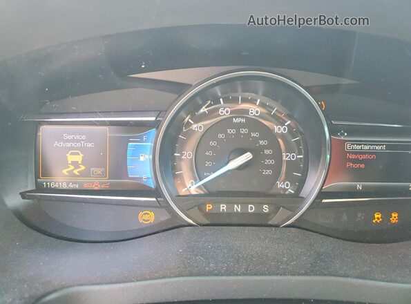 1FM5K7F89HGC06485 2017 FORD EXPLORER Black Widok zestawu wskaźników