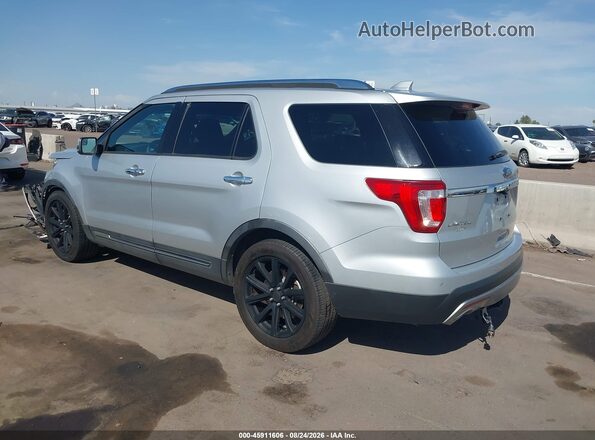 1FM5K7F89HGC92719 2017 FORD EXPLORER Silver Trasero izquierdo