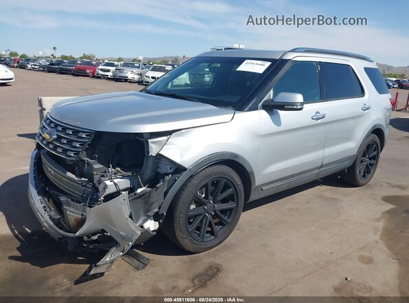 1FM5K7F89HGC92719 2017 FORD EXPLORER Silver Vista tres cuartos delantera izquierda