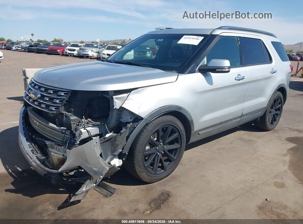 1FM5K7F89HGC92719 2017 FORD EXPLORER Silver Vista frontal