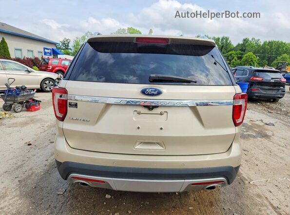 1FM5K7F89HGD51722 2017 FORD EXPLORER Cream Widok z tyłu