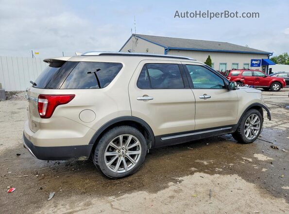 1FM5K7F89HGD51722 2017 FORD EXPLORER Cream Tył prawy